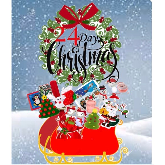 24 Days of Christmas Advent Calendar Stocking Stuffers and Santa Calendar - Picture 2 of 7